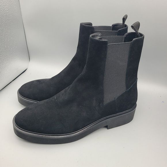Stuart Weitzman Ankle Boots Women Henley Chelsea Bootie black Suede Size 9 new - Picture 3 of 12